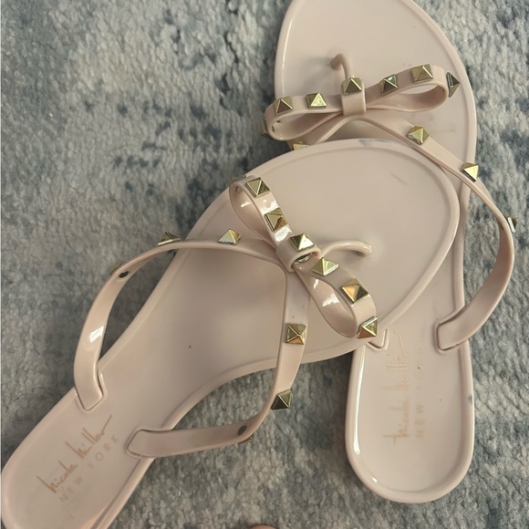 Studded Nude Sandals - Picture 3 of 3